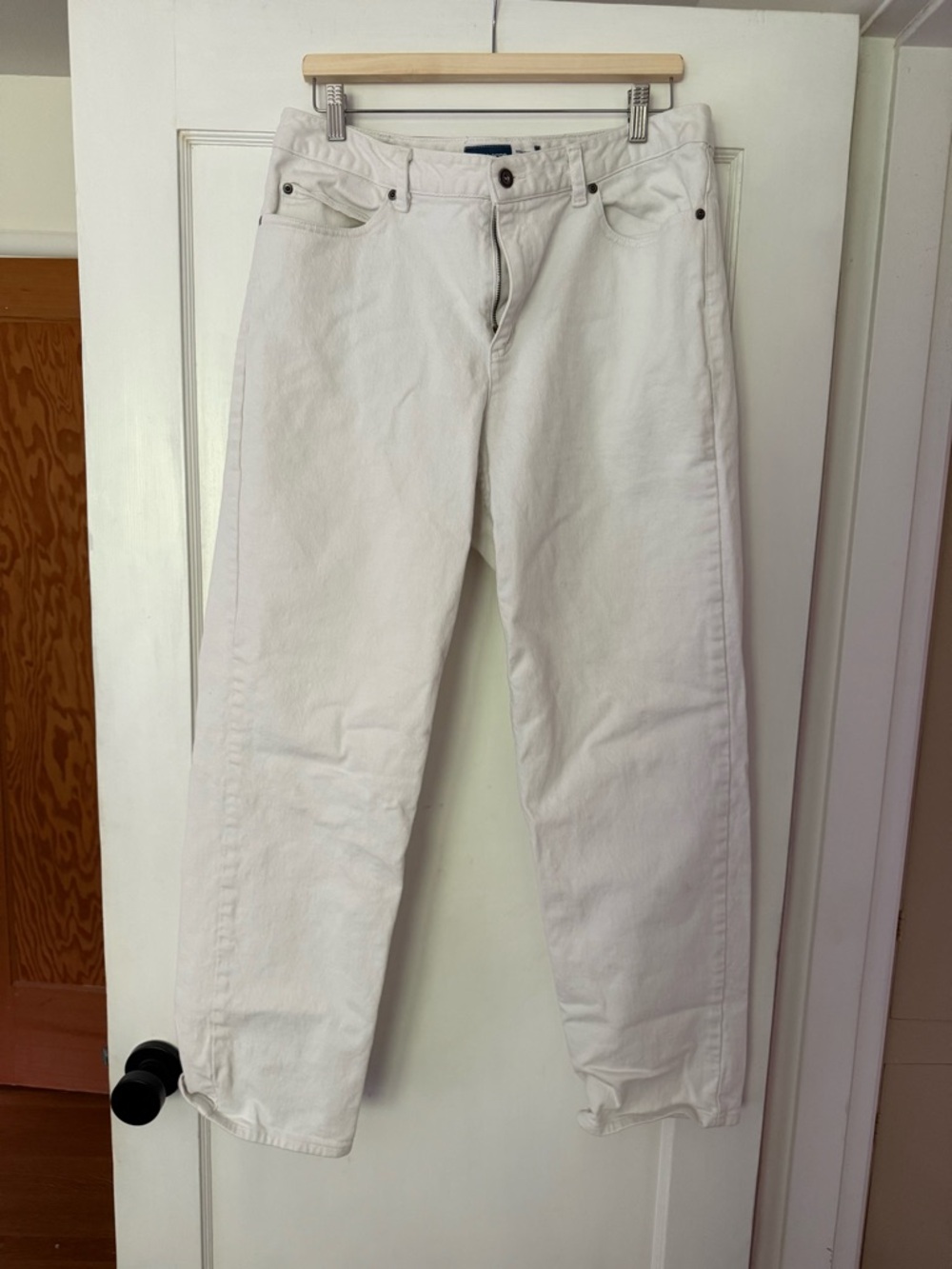 Liz Claiborne White Straight Leg Pants with Teal Label
